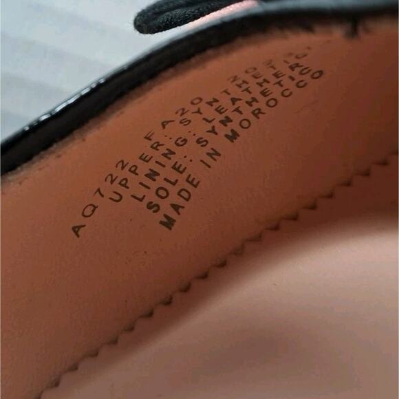 J Crew Cap Toe Ballet Flats Womens 8 Black Patent Multicolor Sparkle Tweed Shoes - Picture 10 of 14